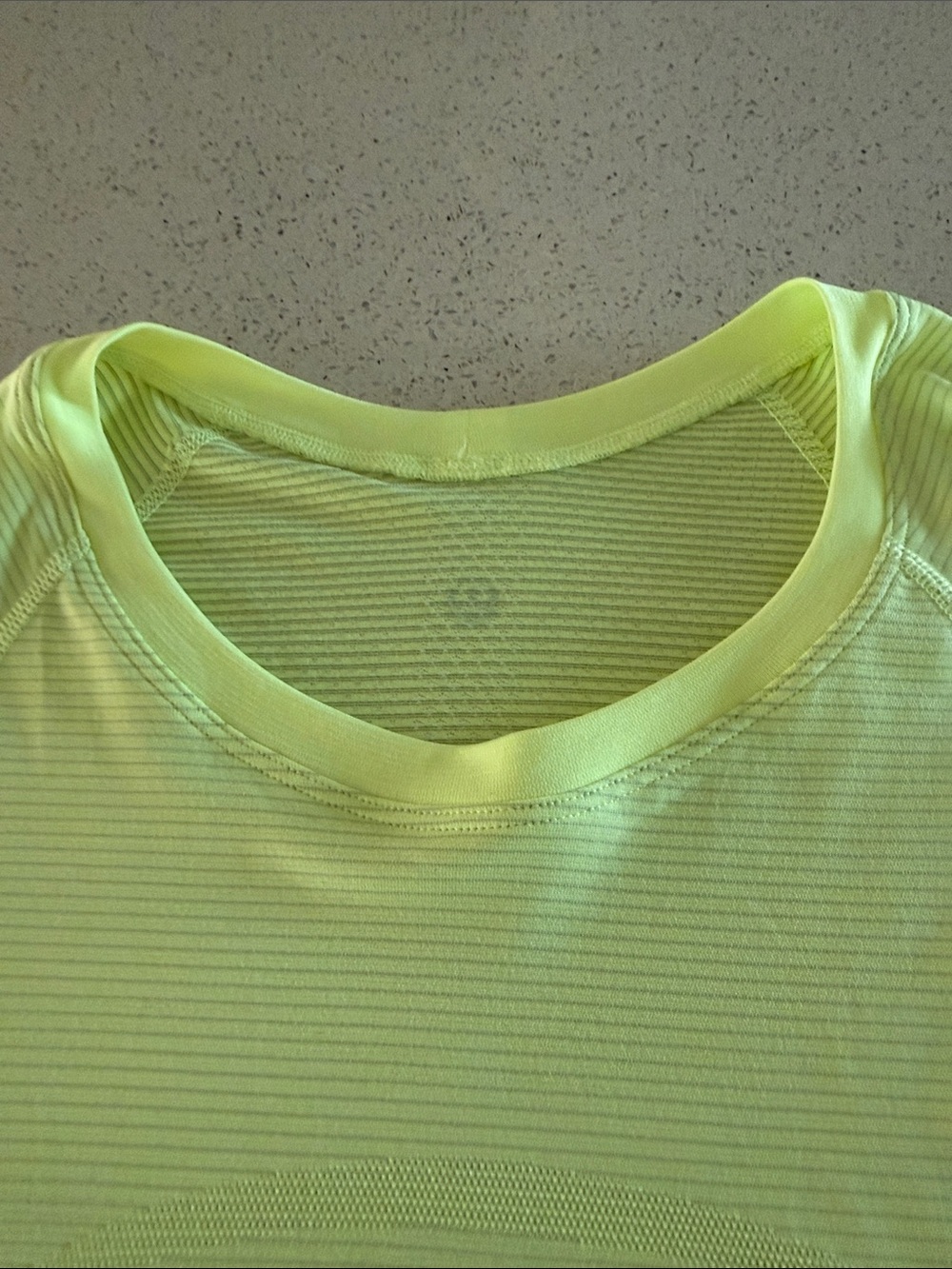 lululemon athletica long Sleeve Crew Top in Neon yellow